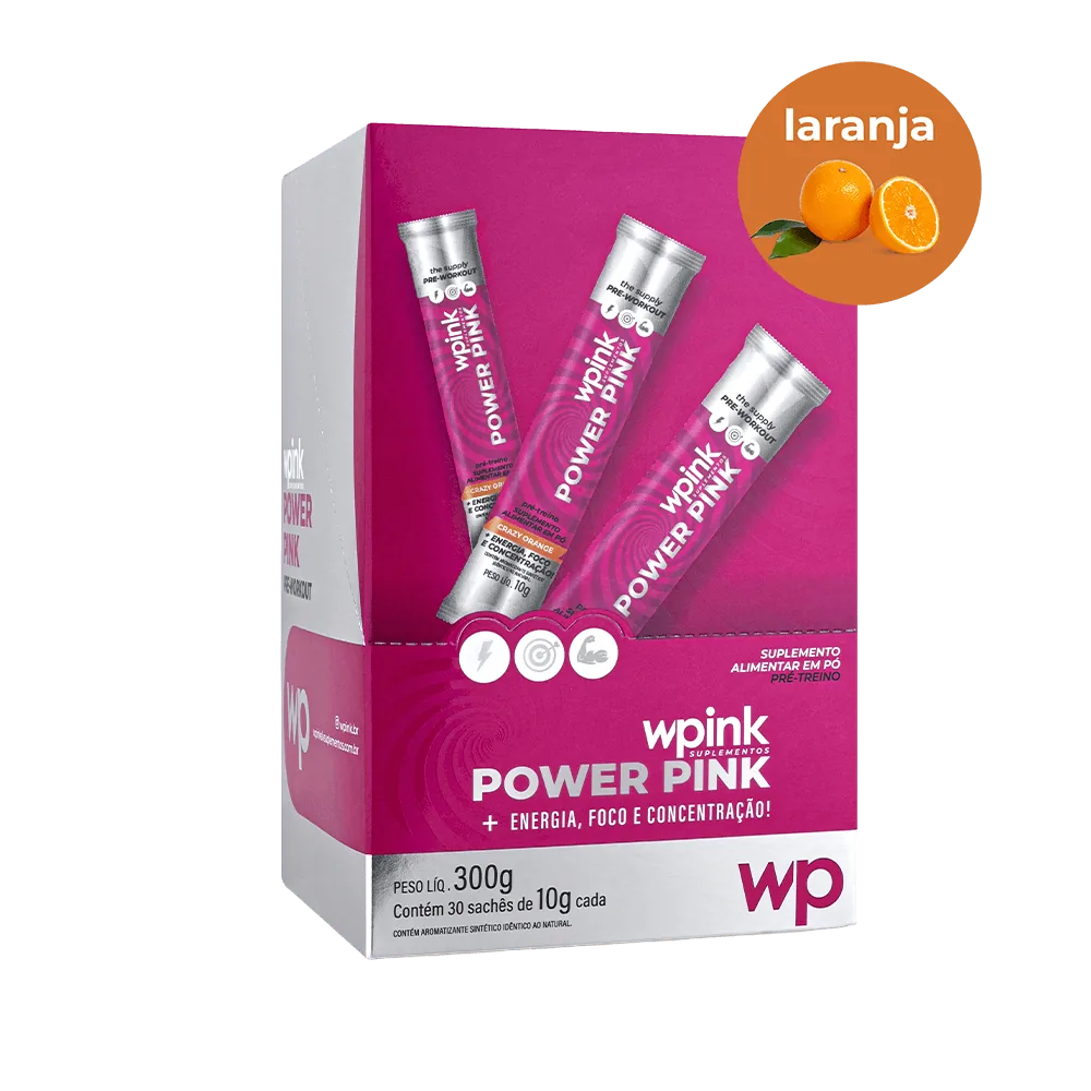 power pink de laranja - pré-treino – 300g - wp